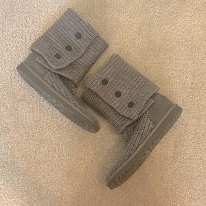 UGG Classic Cardy Knit Short or Tall Fur Lined Boots